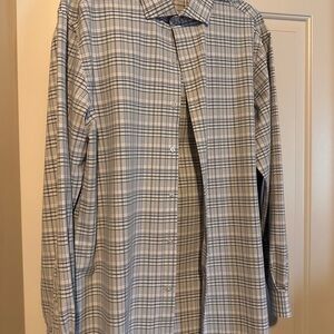Van Heusen Gray Plaid Slim Fit Shirt